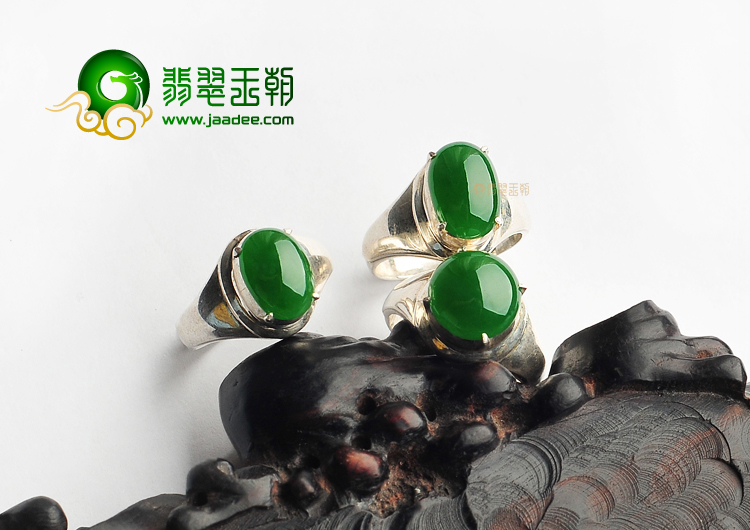 冰种阳绿戒面(一批走)