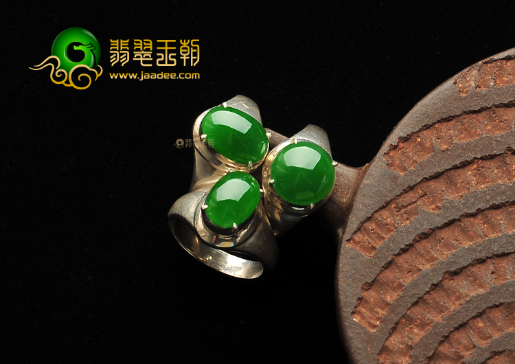 冰种阳绿戒面(一批走)