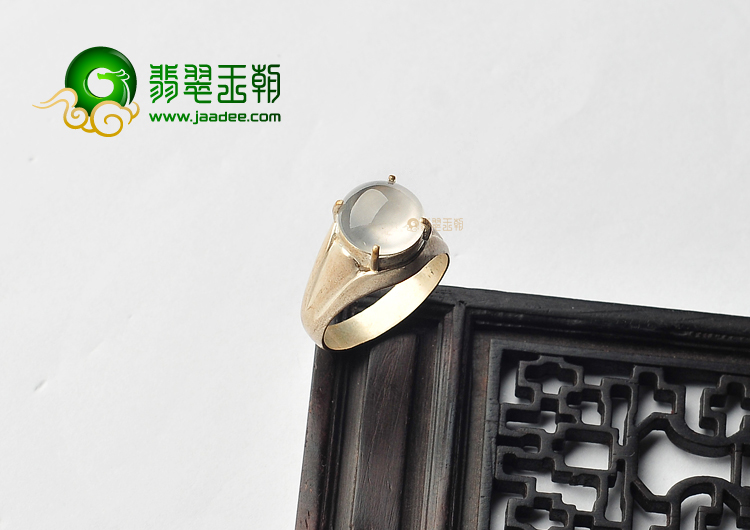 玻璃种无色戒面