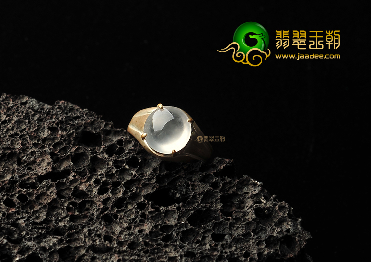 玻璃种无色戒面
