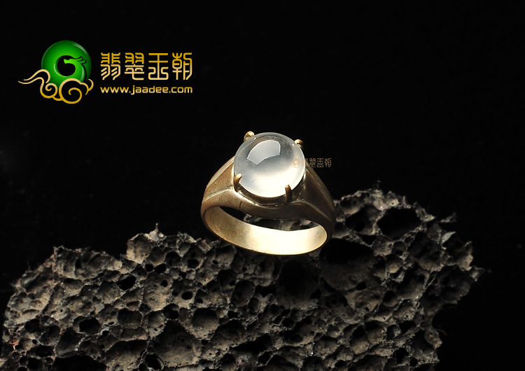 玻璃种无色戒面