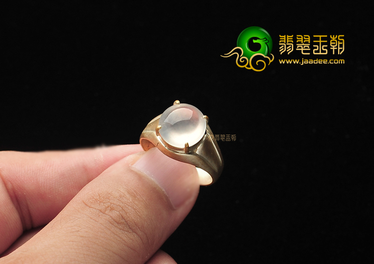 玻璃种无色戒面