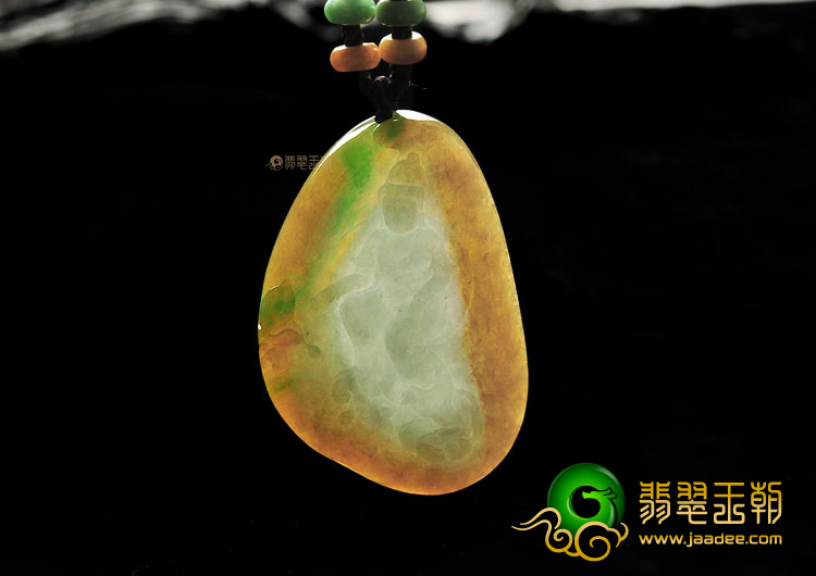 (超值推荐)糯冰种黄加绿观音挂件