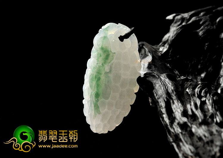 糯冰种飘翠苦尽甘来挂件