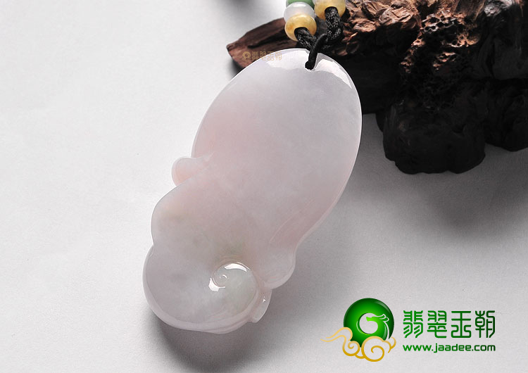 (超值推荐) 糯冰种淡春带彩玉佛挂件