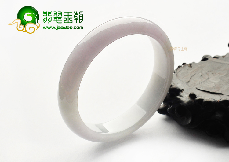 糯冰种淡紫罗兰手镯(59mm)