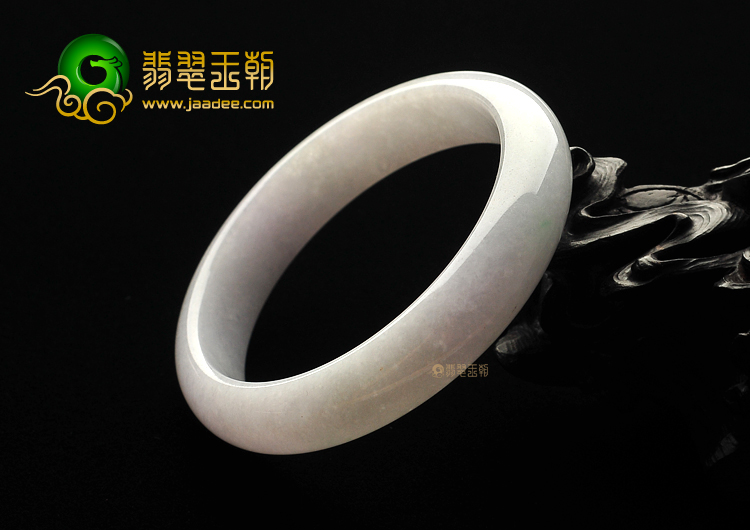 糯冰种淡紫罗兰手镯(59mm)