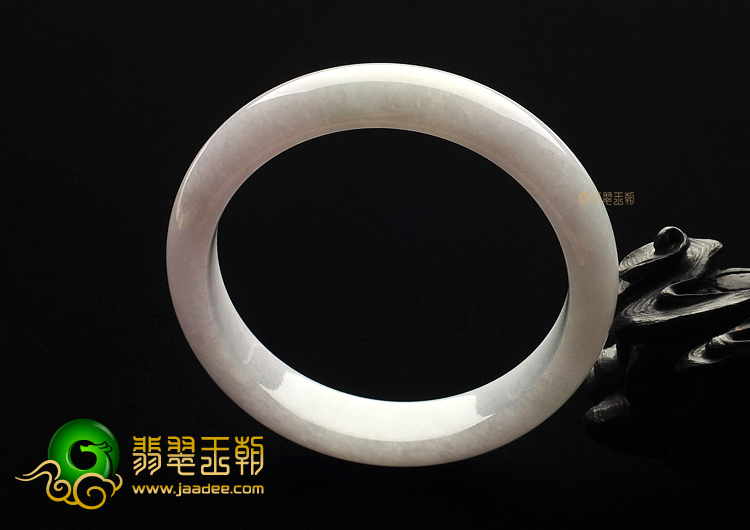 糯冰种淡紫罗兰手镯(59mm)