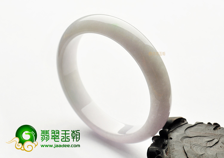糯冰种淡紫罗兰手镯(59mm)