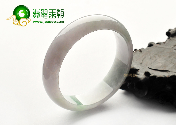 糯冰种淡春带彩手镯(58.1mm)