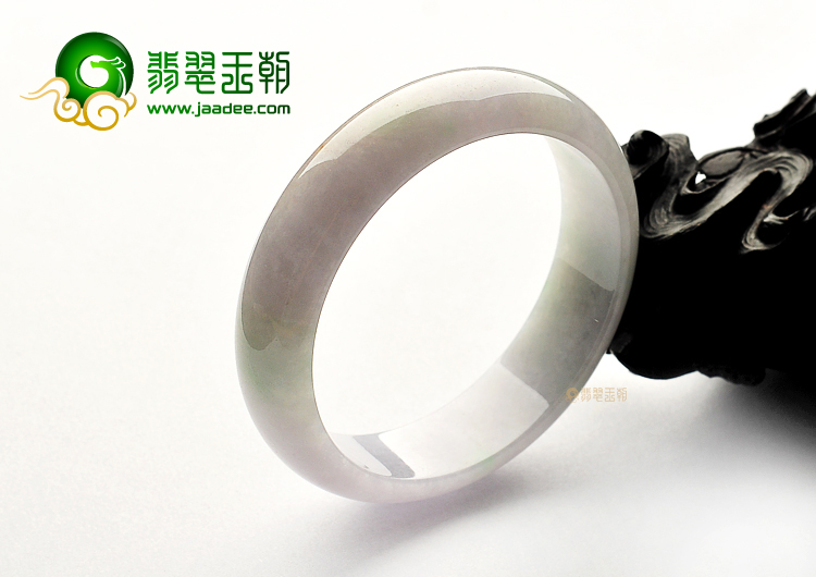 糯冰种淡春带彩手镯(55mm)