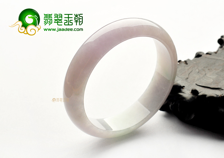 糯冰种淡春带彩手镯(58mm)