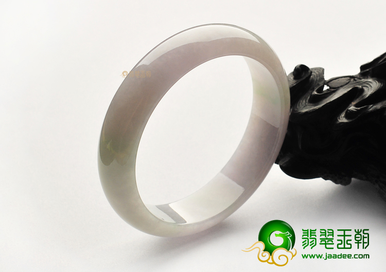 糯冰种淡春带彩手镯(58.1mm)