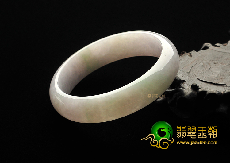 糯冰种淡春带彩手镯(58.1mm)