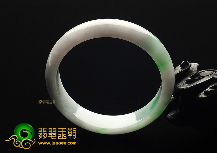 糯冰种春带彩手镯(60.1mm)