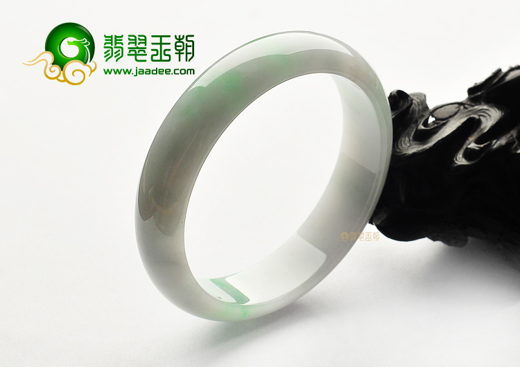 糯冰种淡春带彩手镯(60mm)