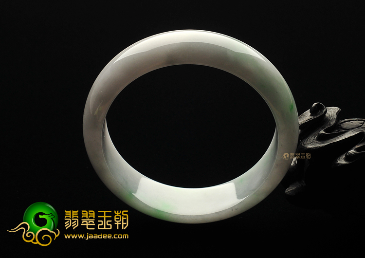 糯冰种淡春带彩手镯(61mm)