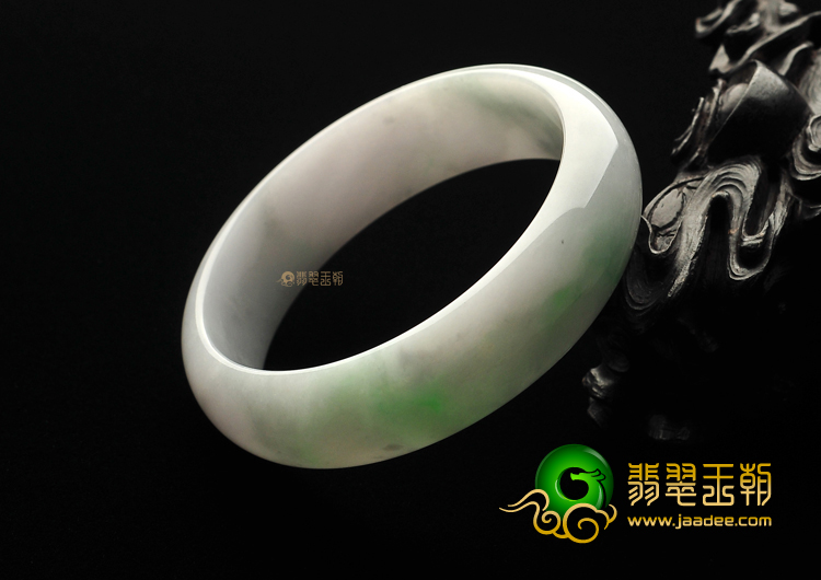 糯冰种春带彩手镯(59.1mm)