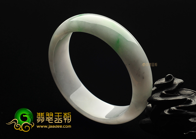 糯冰种春带彩手镯(59.1mm)