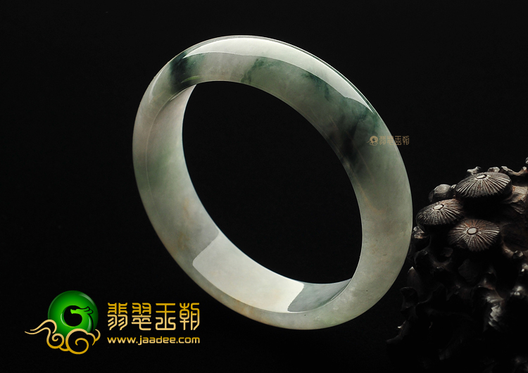 糯冰种飘花手镯(55.1mm)