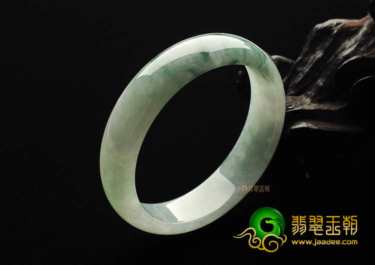 糯冰种飘花手镯(56.7mm)