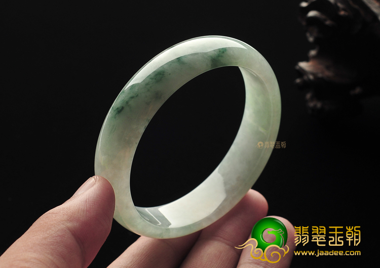 糯冰种飘花手镯(56.7mm)