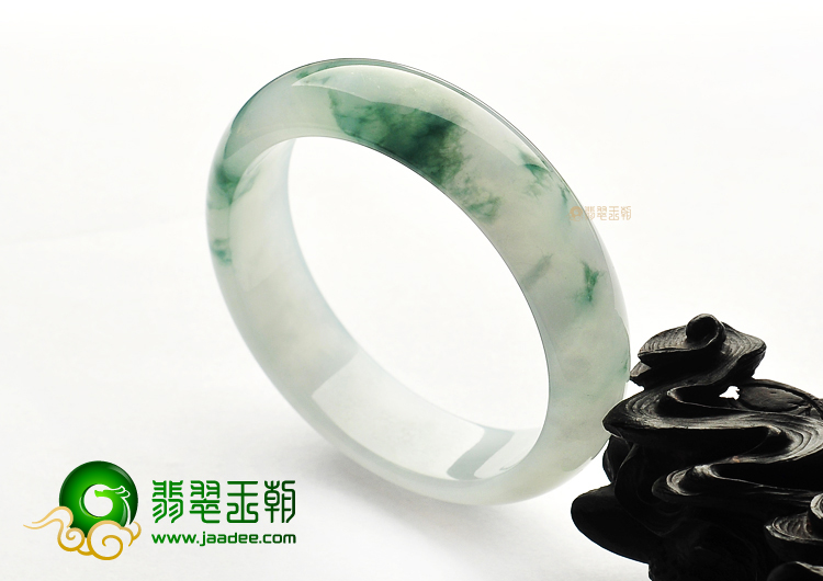 糯冰种飘花手镯(57.2mm)