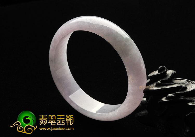 糯冰种淡紫罗兰手镯(56.5mm)