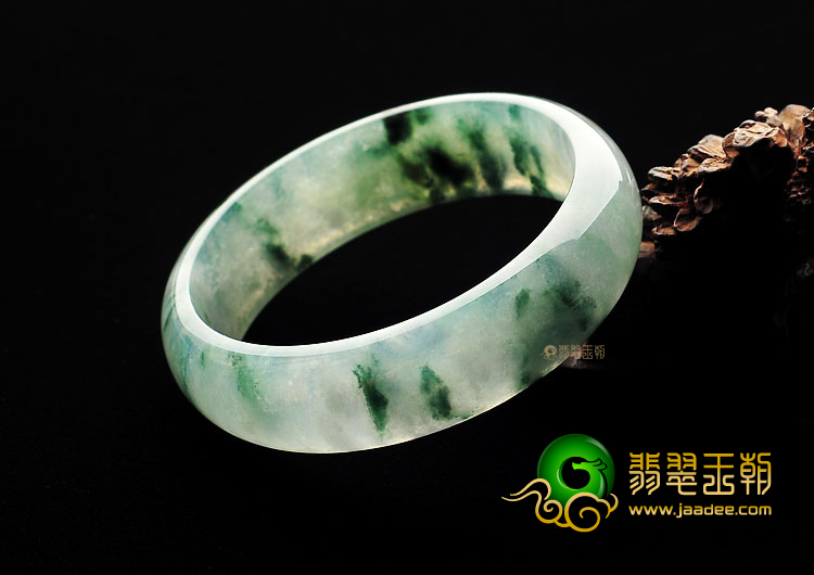 (超值推荐)冰种飘花手镯(58.9mm)