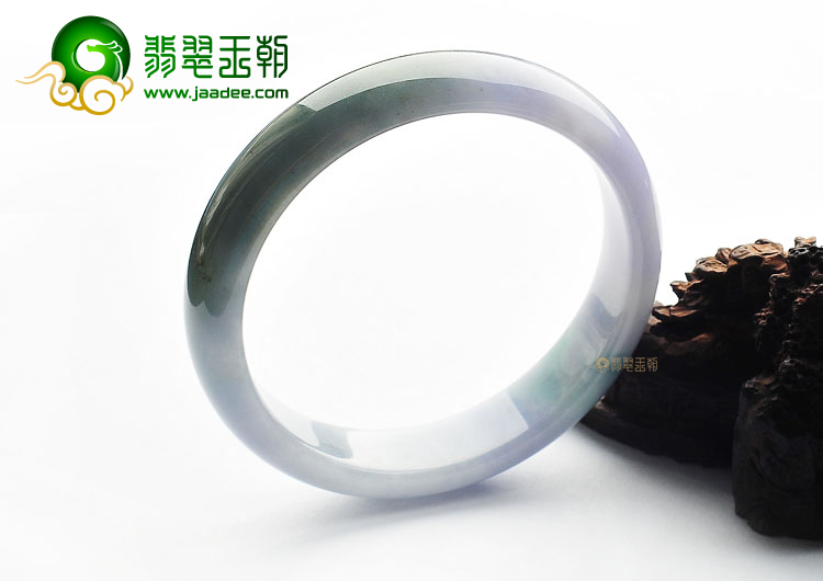 糯冰种紫罗兰飘花手镯(63.1mm)
