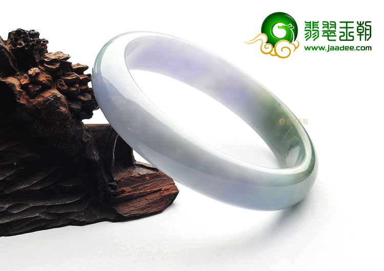 糯冰种紫罗兰飘花手镯(63.1mm)