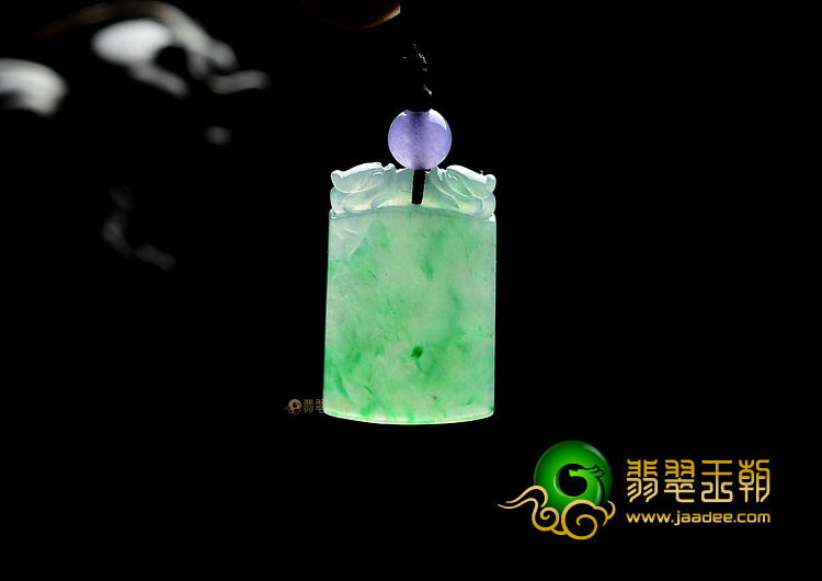 (超值推荐)冰种飘翠方牌挂件