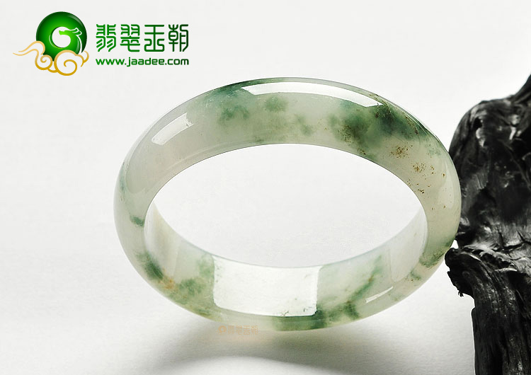 冰种飘花贵妃镯(56mm-48.9mm)