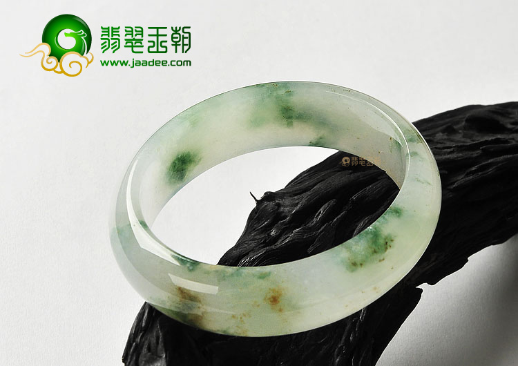 冰种飘花贵妃镯(56mm-48.9mm)