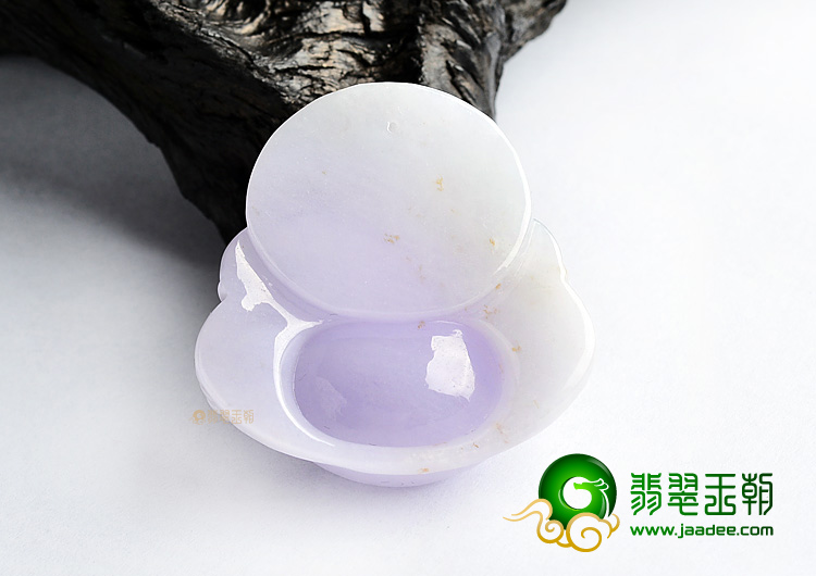(超值推荐)糯冰种紫罗兰略带黄翡玉佛挂件