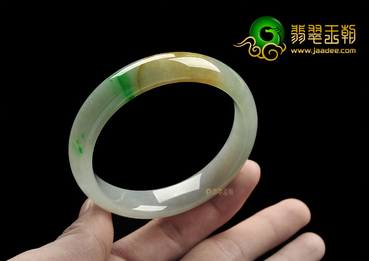 (超值推荐)冰种黄加绿手镯(58mm)