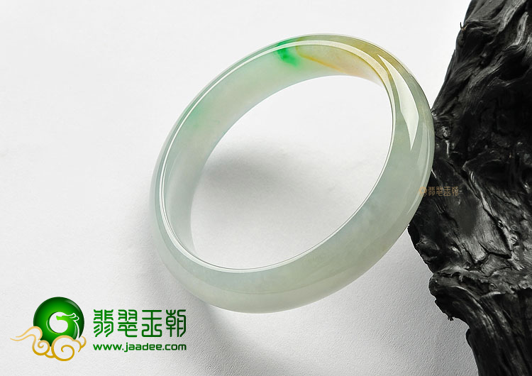 (超值推荐)冰种黄加绿手镯(58mm)