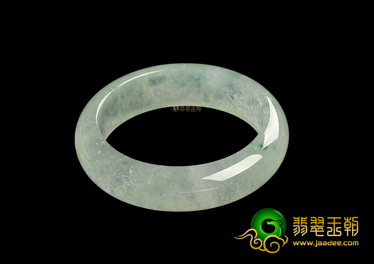 (超值推荐)冰种淡晴水略飘花手镯(60.3mm)