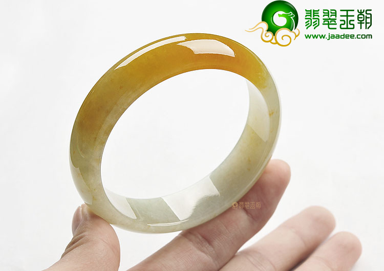 (超值推荐)糯冰种黄翡手镯(60.9mm)