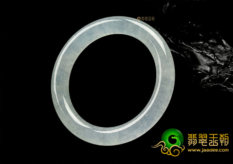 (超值推荐)冰种白色圆条手镯(57.1mm)