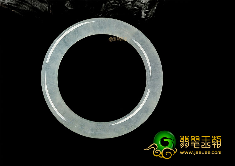 (超值推荐)冰种白色圆条手镯(57.1mm)