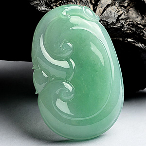 (超值推荐)糯冰种绿晴水如意挂件