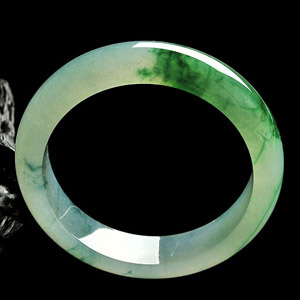 冰种飘绿花手镯(56.6mm)
