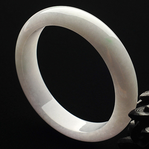 糯冰种淡紫罗兰手镯(59mm)
