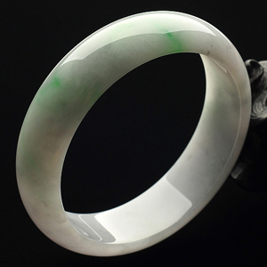 糯冰种春带彩手镯(59.1mm)