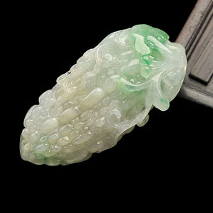糯冰种飘花苦尽甘来挂件