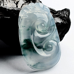 (超值推荐)冰种飘花如意挂件