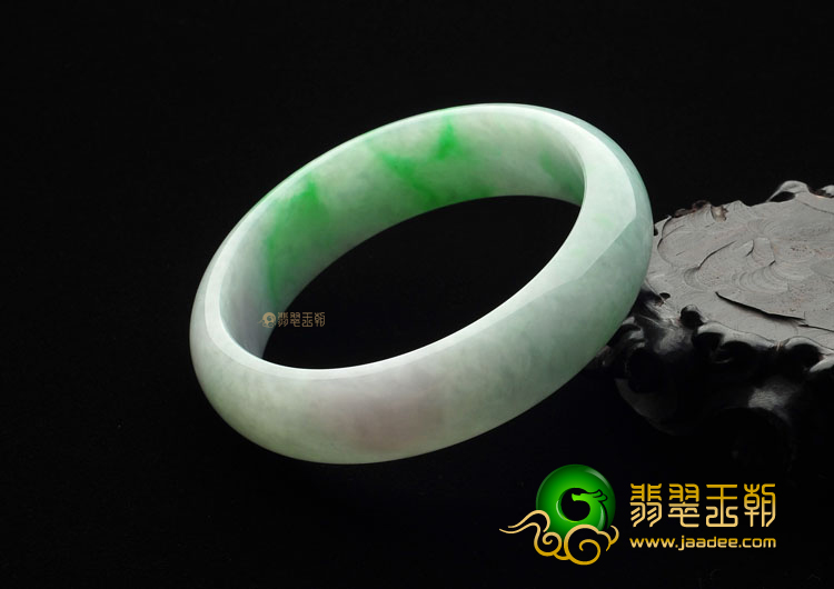 (超值推荐)糯冰种飘翠手镯(60mm)