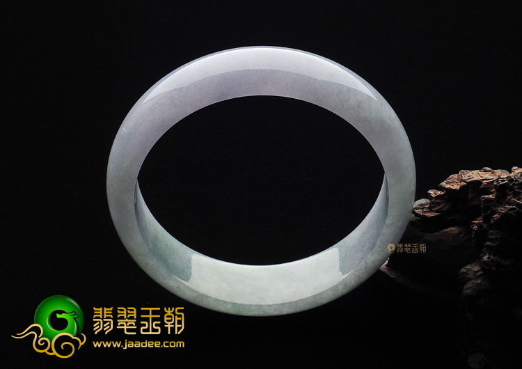 (超值推荐)糯冰种淡紫罗兰手镯(57.6mm)