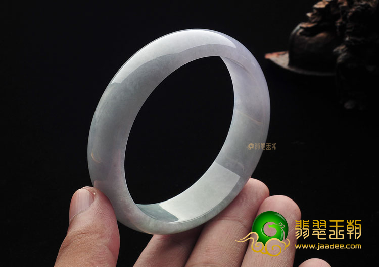 (超值推荐)糯冰种淡紫罗兰手镯(57.6mm)